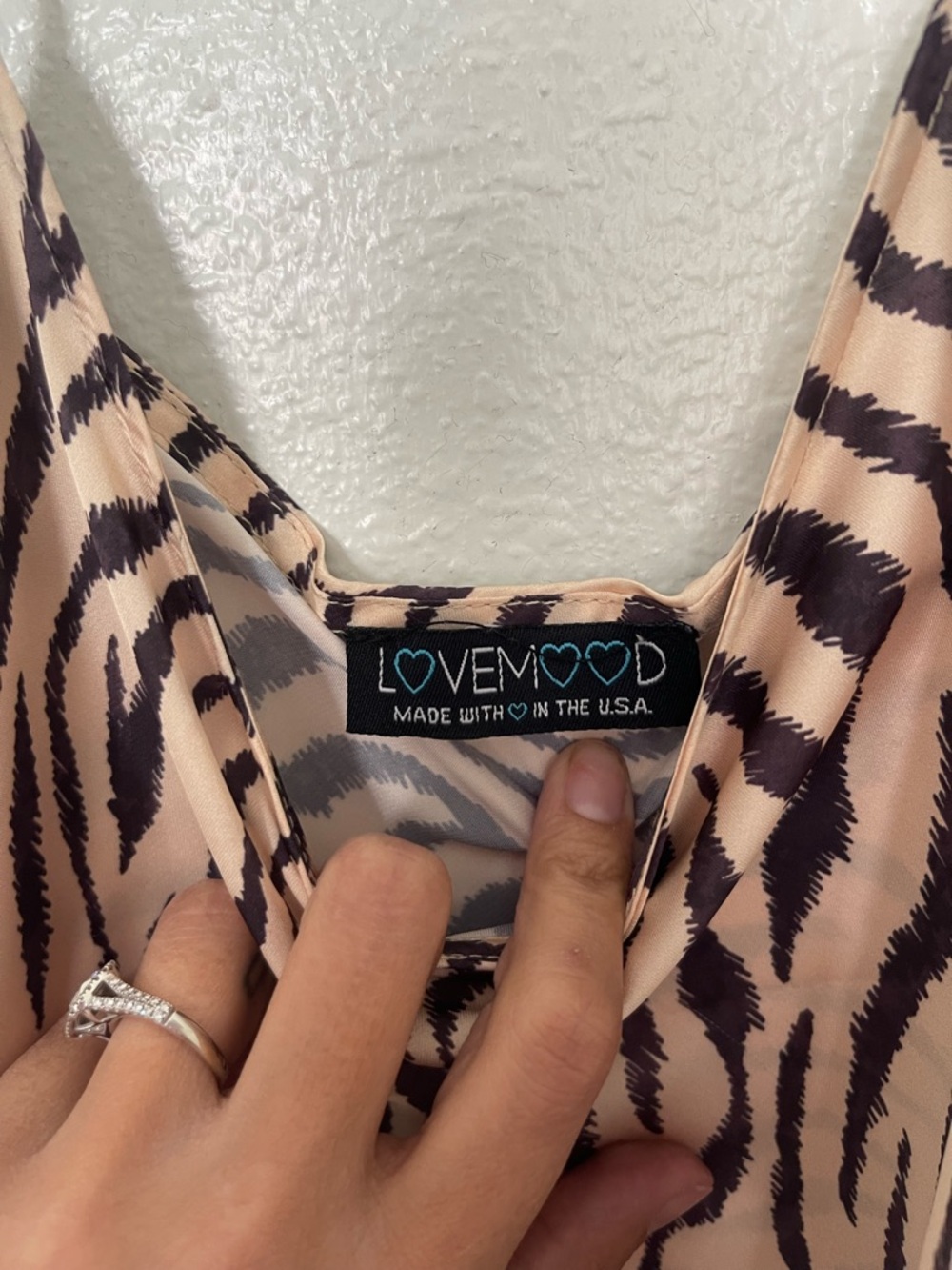 Animal Print Slip Dress - Beige and Black - Picture 3 of 5